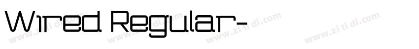 Wired Regular字体转换